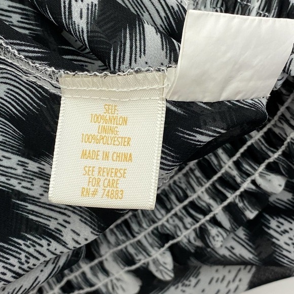 ADIVA Aztec Printed Tassel Tie Peasant Blouse - Picture 9 of 10